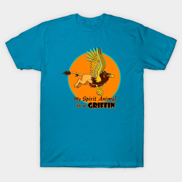 Griffin Spirit Animal T-Shirt by Toonicorn